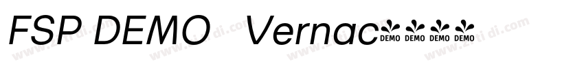 FSP DEMO   Vernac字体转换